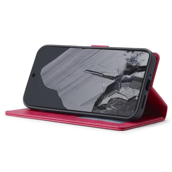 LC.IMEEKE Google Pixel 9 / 9 Pro Plånboksfodral Konstläder - Rosa