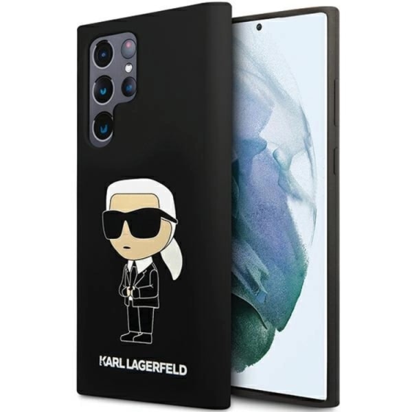 Karl Lagerfeld Galaxy S24 Ultra Mobile Case Silicone Iconic - musta