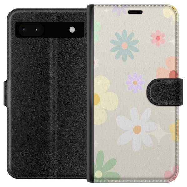 Pung taske til Google Pixel 6a med fejede blomster