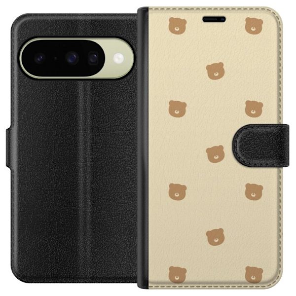 Plånboksfodral till Google Pixel 10 med Björnmönster