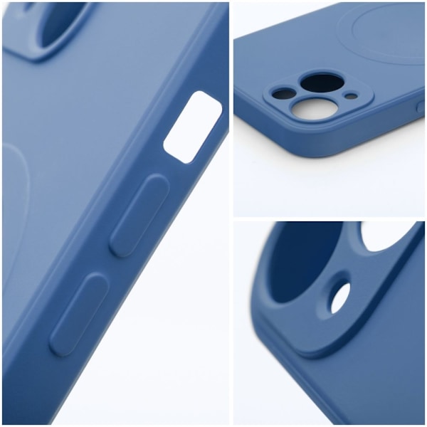 Silikon Magsafe Skal för iPhone 11 PRO i blått med magnetiskt lock.