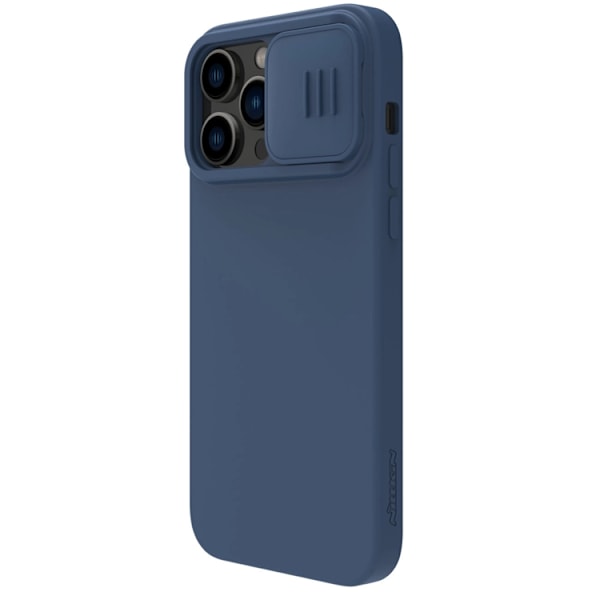 Nillkin Mobilskal till iPhone 14 Pro Max CamShield Silky Silikon - Blå Blå