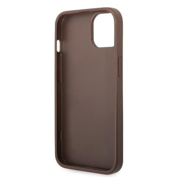 Guess Mobilskal till iPhone 15 Big Metall Logo - Brun Brun