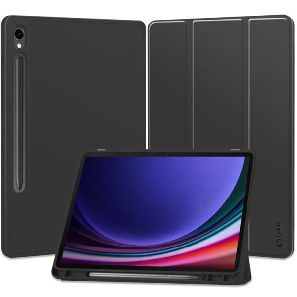 Tech-Protect Galaxy Tab S9 -kotelo - Musta