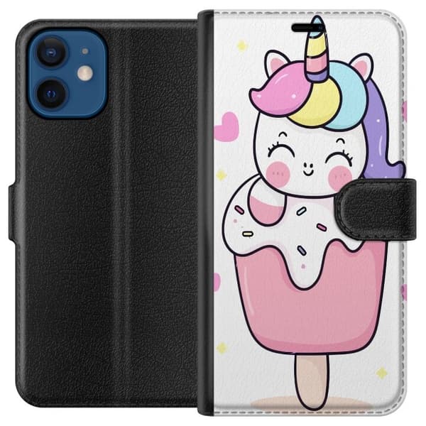 Pung Taske til Apple iPhone 12 med Happy Unicorn