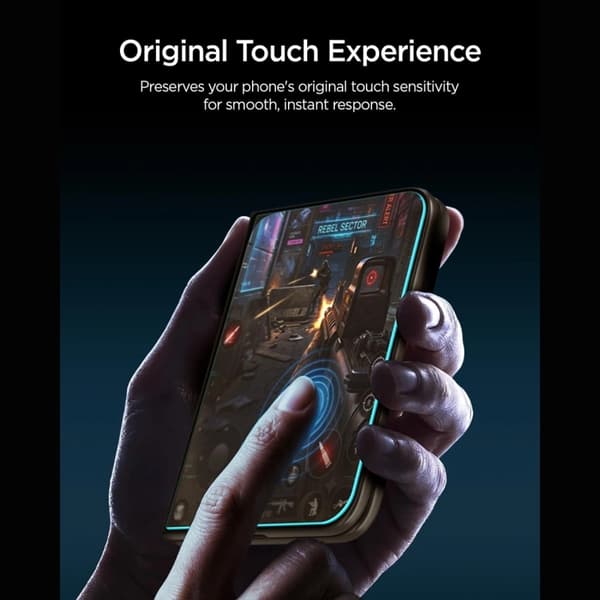 Spigen Härdat Glas Skärmskydd För iPhone Duo Ez Fit - Clear
