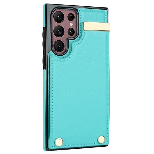 Mobilskal för Samsung Galaxy S26 Ultra TPU + Konstläder - Mintgrön