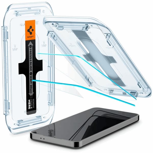 [2-Pack] Spigen Galaxy S24 Karkaistu lasi Näytönsuoja EZ-Fit Transparent