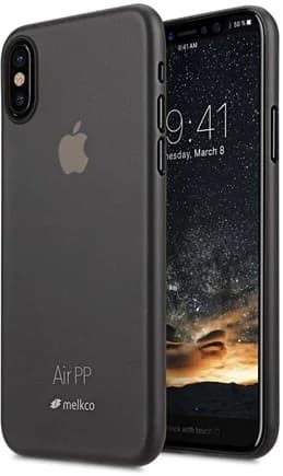Melkco Air PP -kuori iPhone X/XS - Musta Black