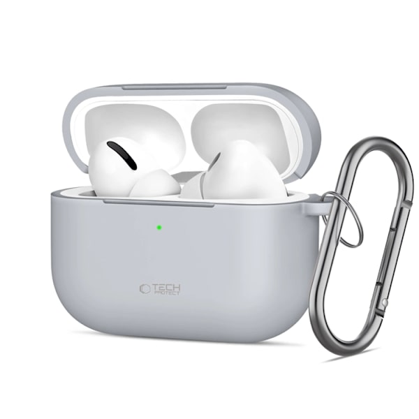 Tech-Protect Apple Airpods Pro 3 Skal Silikon Hook - Crayon Grå Grå