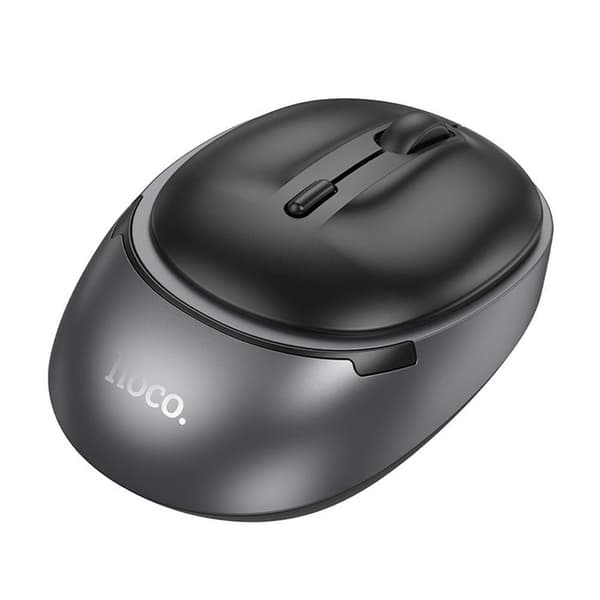 Hoco Trådlös Datormus 2.4G 1600 DPI GM34 - Metallgrå Grå