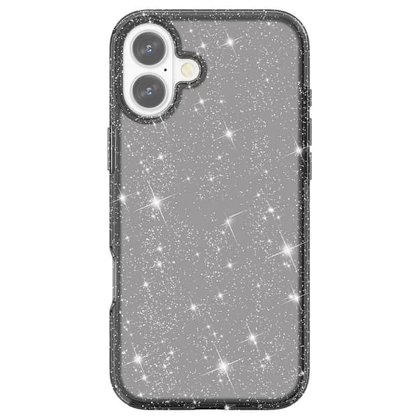 AMORUS Mobilskal till iPhone 17 Shockproof - Glitter Svart Svart