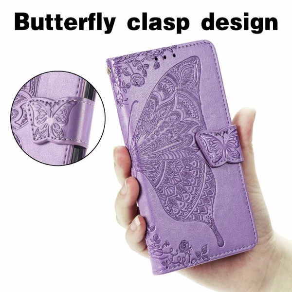 Butterfly Plånboksfodral till Sony Xperia 10 III - Lila