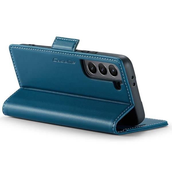 CASEME Plånboksfodral Konstläder för Samsung Galaxy S21 5G - Blå