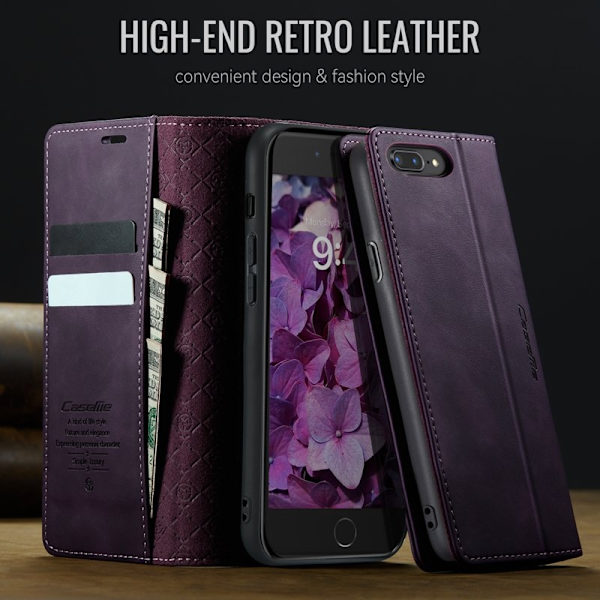 CASEME 033 Mobilskal för iPhone 7 Plus/8 Plus/6 Plus Lila