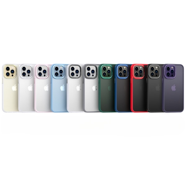 iPhone 14 Plus Skal Kameraram i Aluminiumlegering - Vit Silver