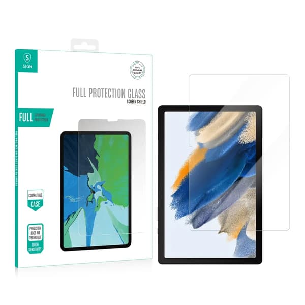 SiGN Galaxy Tab A8 10.5 Karkaistu lasinen näytönsuoja Transparent
