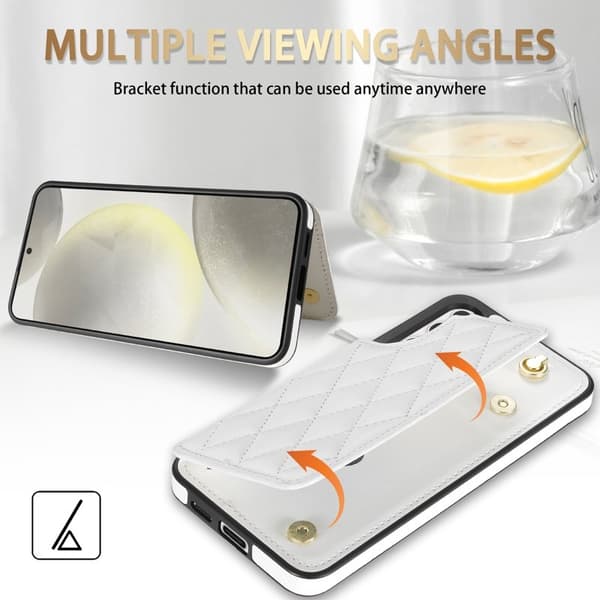 Mobilskal till Samsung Galaxy A55 5G Äkta Läder + TPU - Beige