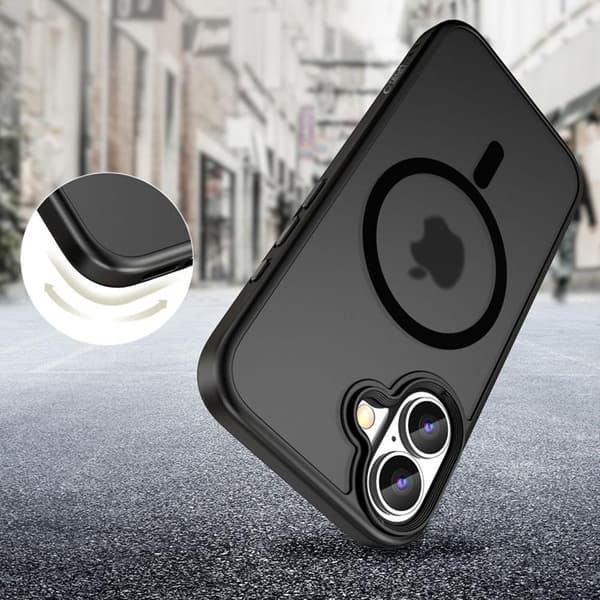 Tech-Protect Telefontaske til iPhone 16 Magsafe Magmat - Matt Sort Svart