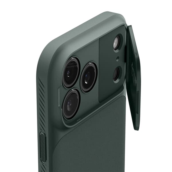 Spigen Mobilskal till iPhone 17 Pro MagSafe Optik Armor - Abyss Grön Grön