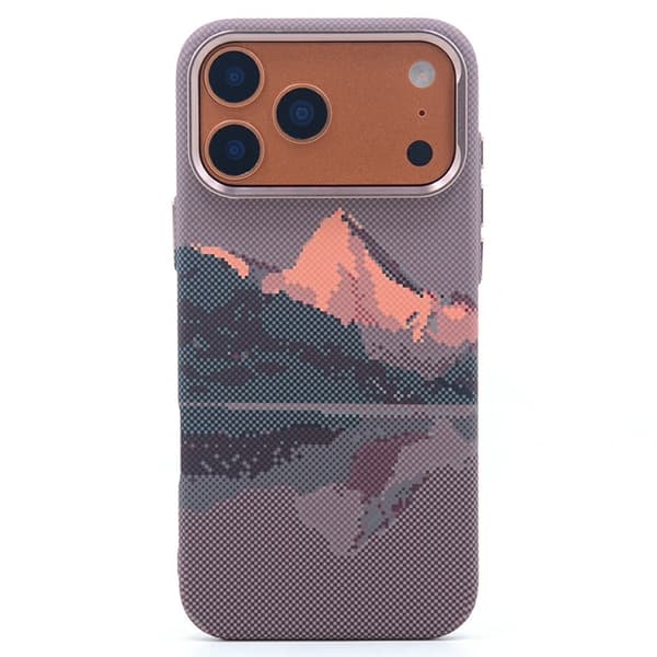 Mobilskal till iPhone 17 Pro Max MagSafe Carbon Fiber - Guld Berg Guld