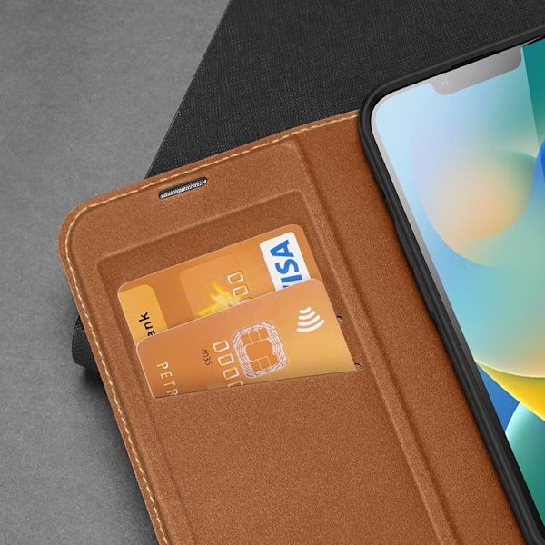 Dux Ducis iPhone 14 Plus Plånboksfodral Skin X2 - Brun