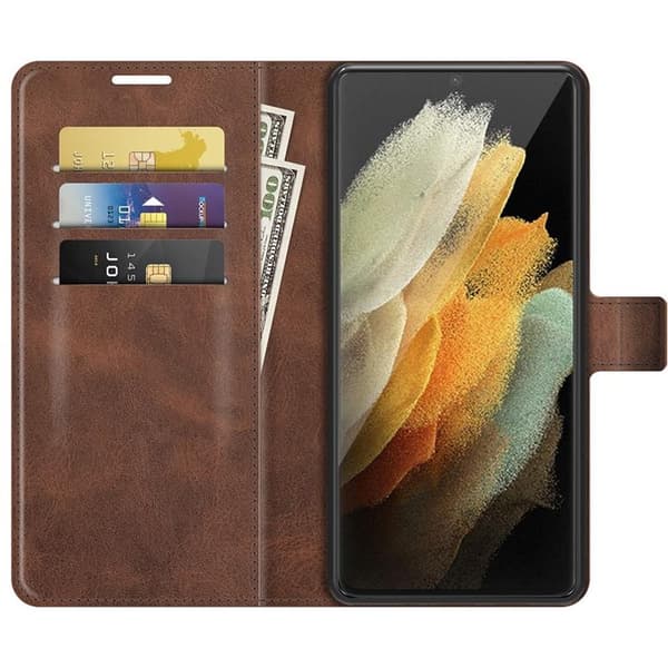 Flip Folio Fodral Galaxy S22 Plus - Coffee Brun