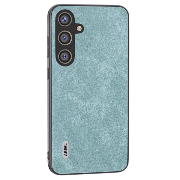 ABEEL Mobilskal till Samsung Galaxy S24+ PU Läder Coated PC Blå