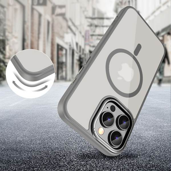 Tech-Protect Mobilskal till iPhone 16 Pro Max Magsafe Magedge - Titanium Silver