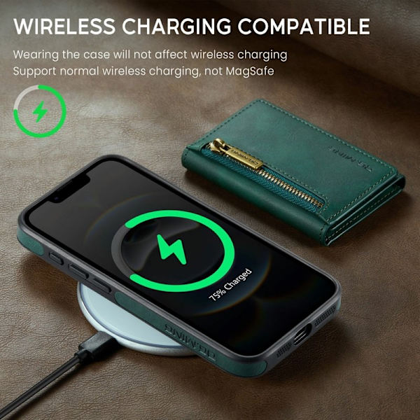 DG.MING M5 Series Mobilskal till iPhone 16e Detachable Grön