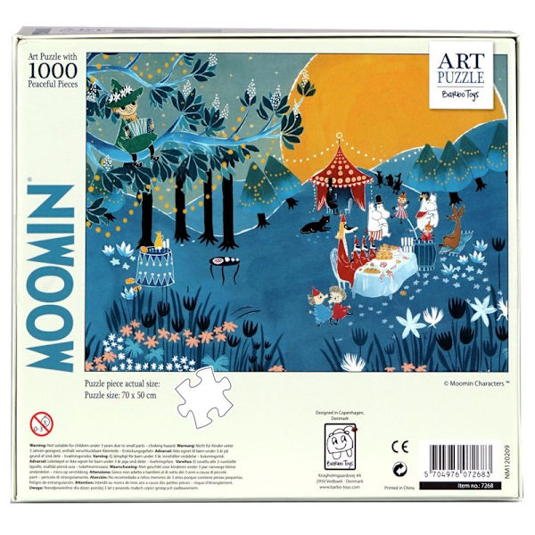 MOOMIN Pussel 1000 Pcs Art Puzzle Blå