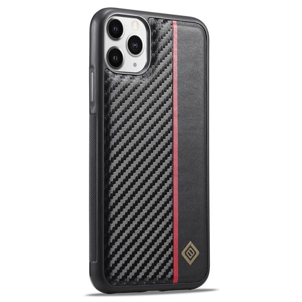 LC.IMEEKE Mobilskal till iPhone 11 Pro KonstLäder - Svart