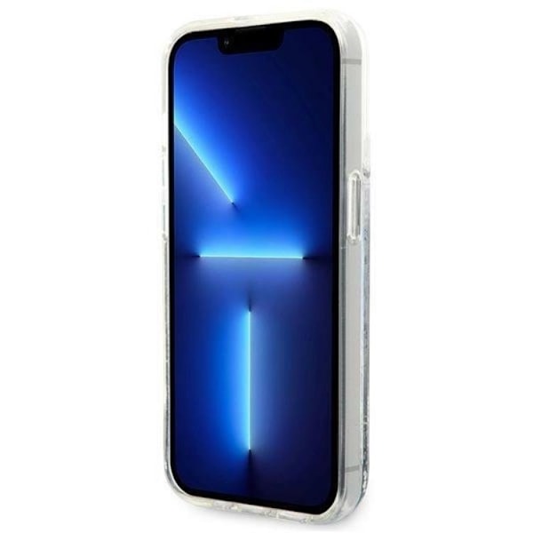 Karl Lagerfeld iPhone 14 Pro Max Skal Liquid Glitter RSG - Silver