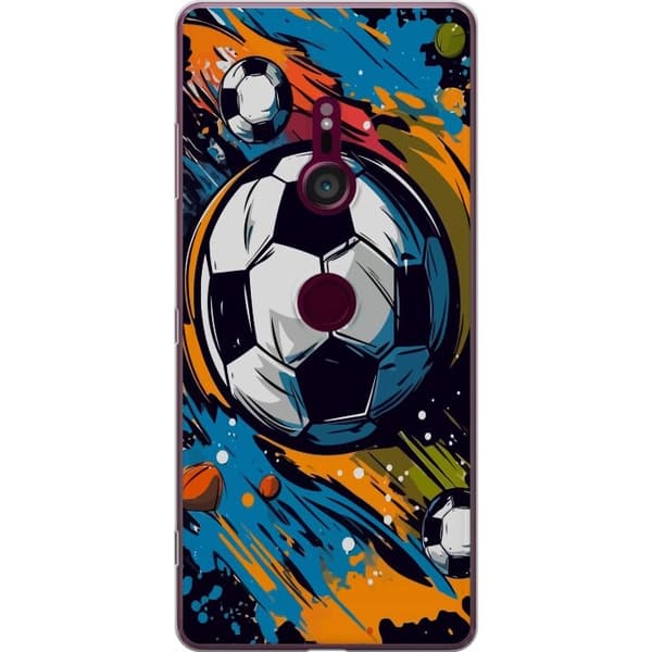 Mobilcover til Sony Xperia XZ3 med Fodbolde