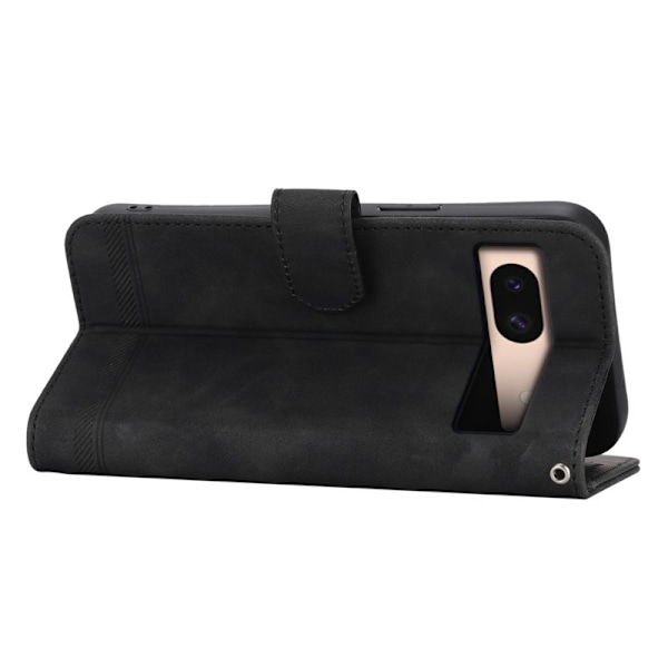 DIERFENG DF-03 Google Pixel 8a Plånboksfodral Konstläder - Svart
