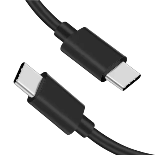USB-C til USB-C kabel (2m) HD23 - Sort Svart