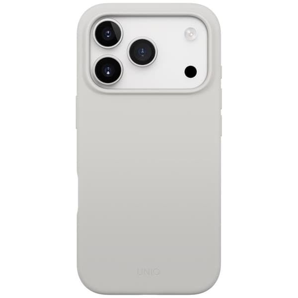 UNIQ Mobilskal till iPhone 17 Pro MagSafe Lino - Ljusgrå Grå