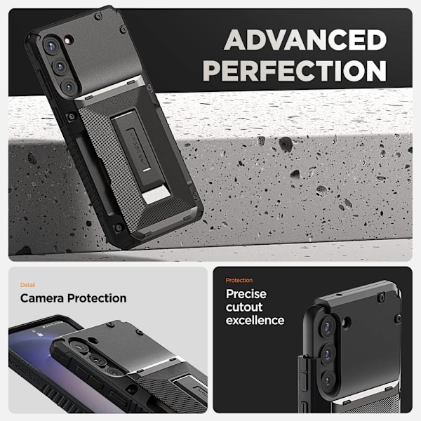 VRS DESIGN Damda Glide Hybrid Skal Galaxy S23 Plus - Svart