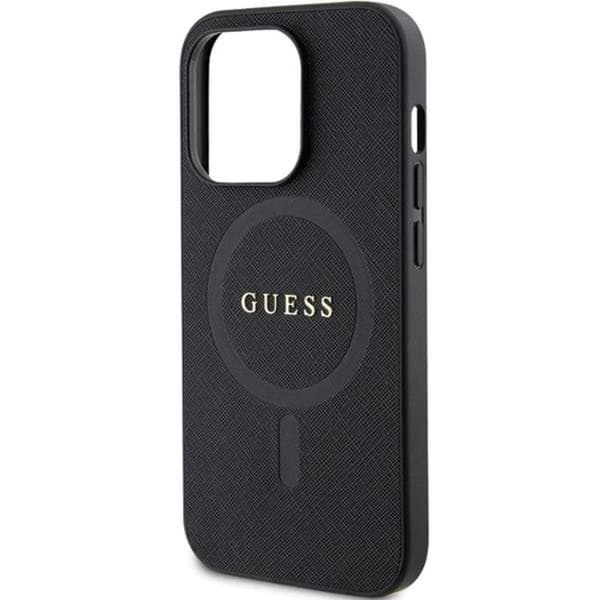 Guess iPhone 11/XR Mobilskal Magsafe Saffiano - Sort Black
