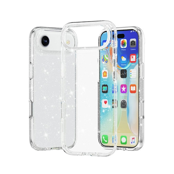 AMORUS Mobilskal till iPhone Air Shockproof - GlitterVit Vit