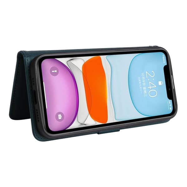 BETOPNICE iPhone 11 Plånboksfodral Magnetiskt Detachable Konstläder - Blå