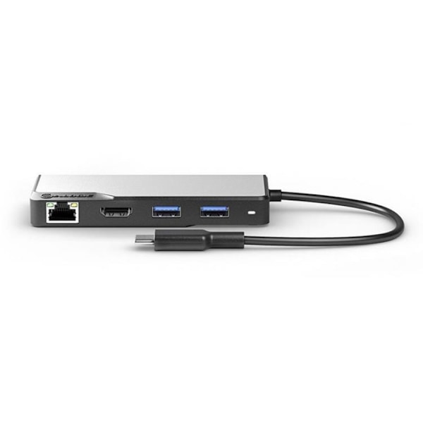 ALOGIC USB-C Fusion MAX 6-i-1-Hubb V2 HDMI, USB, Ethernet och PD – Rymdgrå
