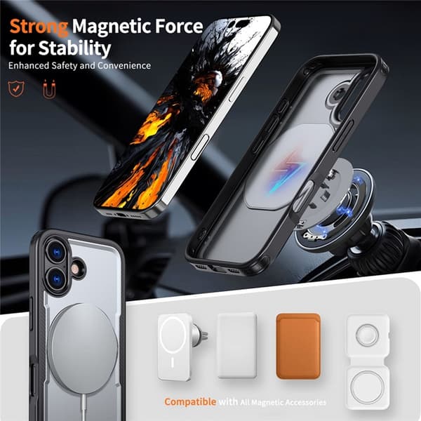 Mobilskal till iPhone 17 MagSafe TPU+PC Kickstand - Lila Lila