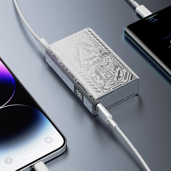 Dudao Powerbank K20 10000mAh 22.5W USB-A/USB-C - Silver