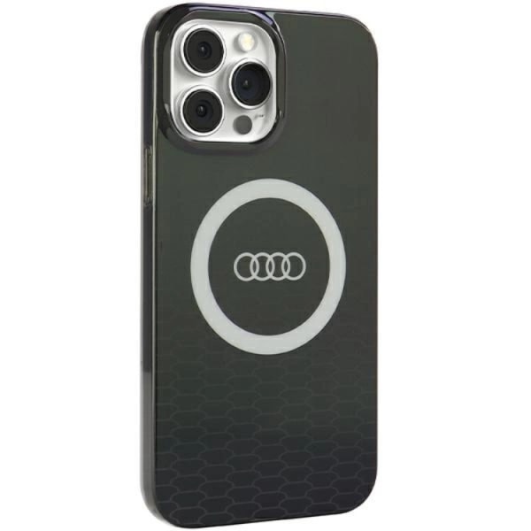 Audi iPhone 13/13 Pro Magsafe IML Big Logo - Musta