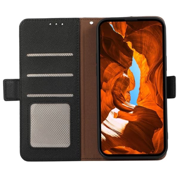 ABEEL Samsung Galaxy S21+ 5G Plånboksfodral RFID-Skydd Konstläder Svart