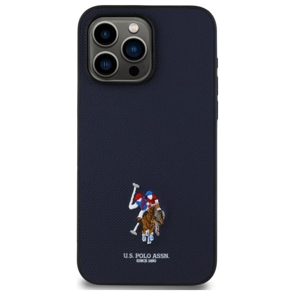 US Polo telefonetui til iPhone 15 Pro Max broderet DH-farve