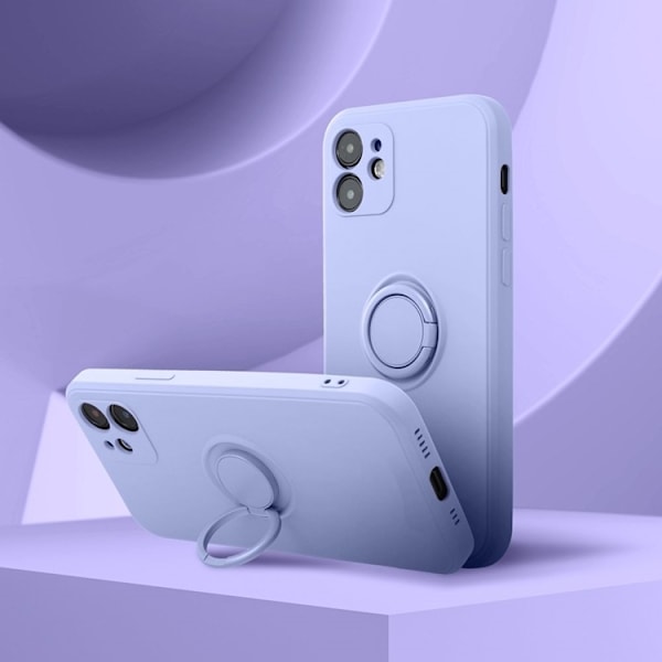 Galaxy S23 FE Mobilskal Ringhållare Silikon - Lila