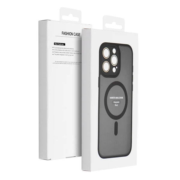 Telefontaske til iPhone 16 Pro Max MagSafe Variete - Sort Svart