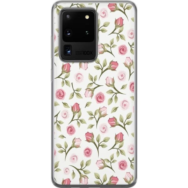 Telefontaske til Samsung Galaxy S20 Ultra med blomster